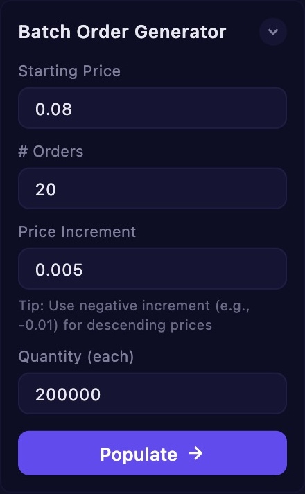Batch Order Generator